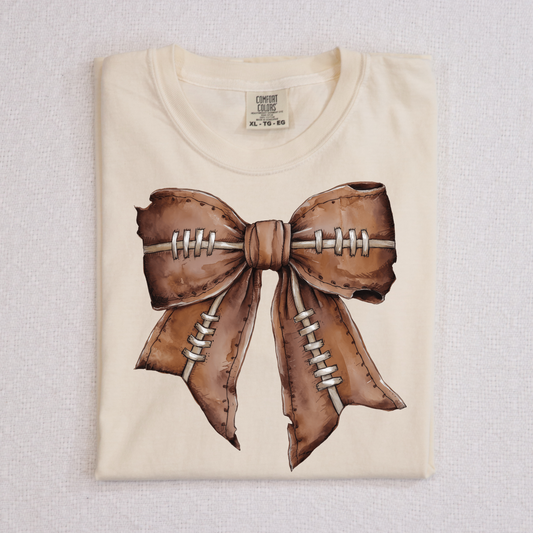 Football Bow Full Color DTF Transfer