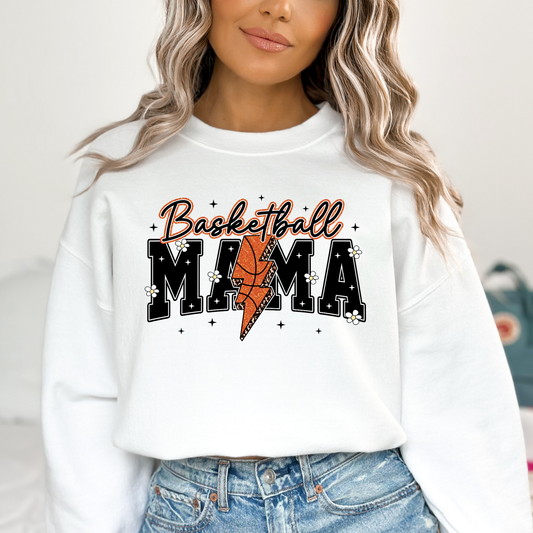 Basketball Mama (Basketball Lightening Bolt) Full Color DTF Transfer