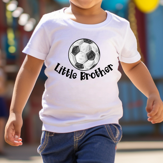 Little Brother Soccer Full Color DTF Transfer