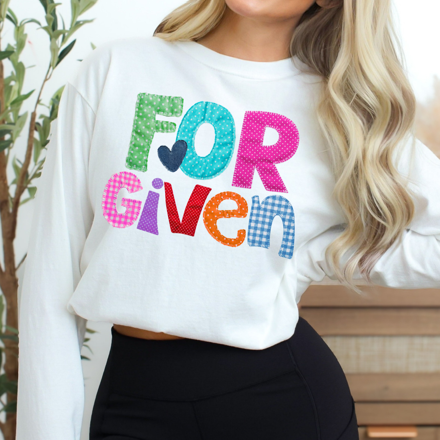Forgiven (Quilted Pattern) Full Color DTF Transfer