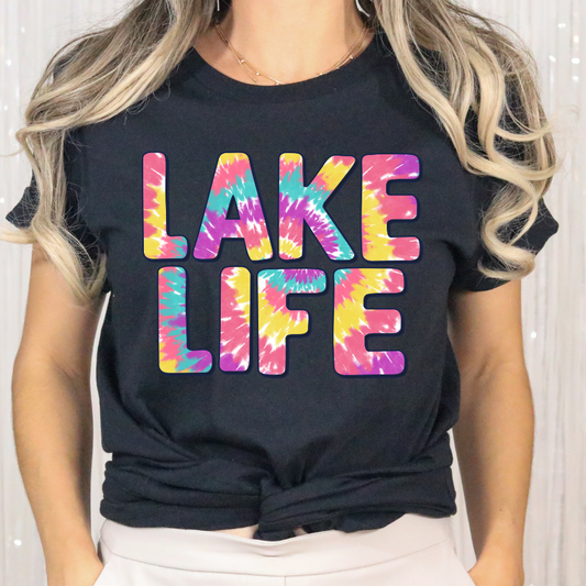 Lake Life (Tye-Dye) Full Color DTF Transfer