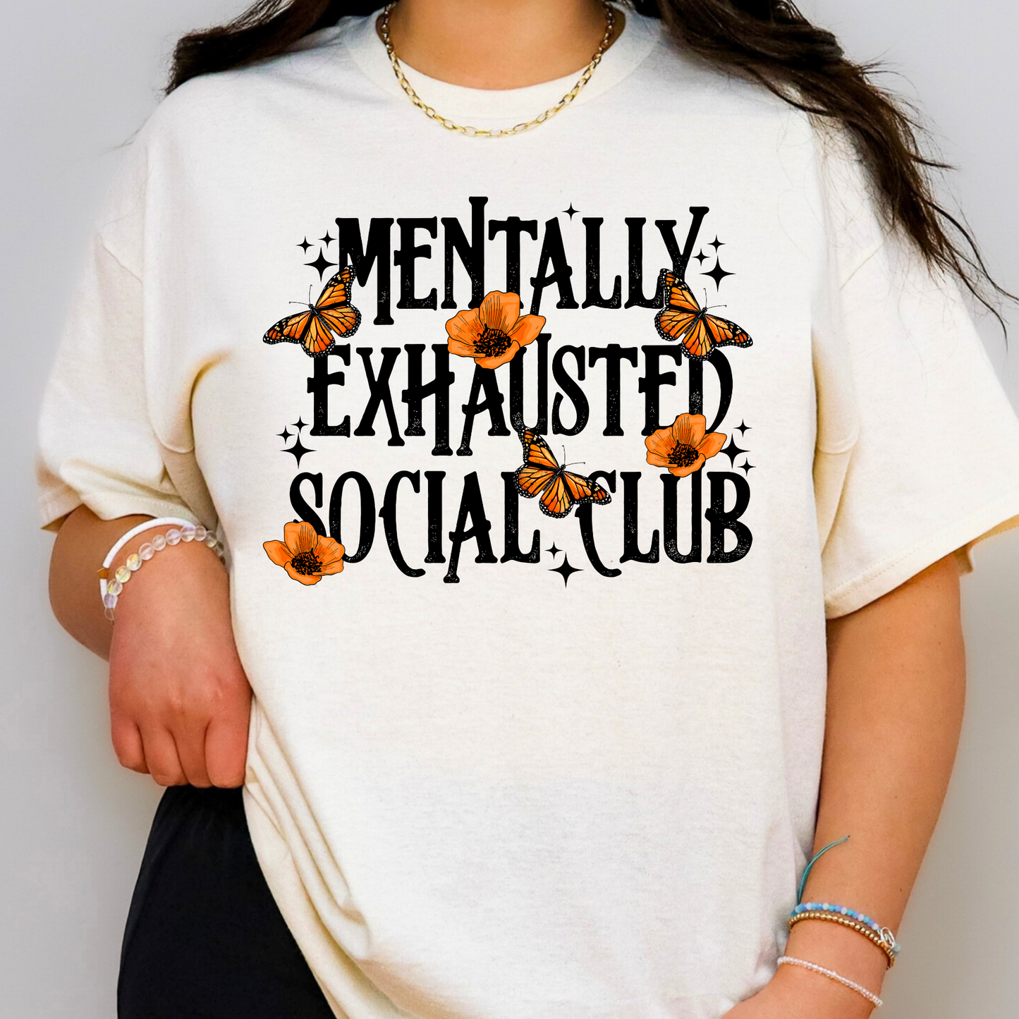 Mentally Exhaused Social Club Full Color DTF Transfer