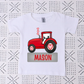 Personalized Valentine's (Boy/Girl Options)Tractor Full Color DTF Transfer