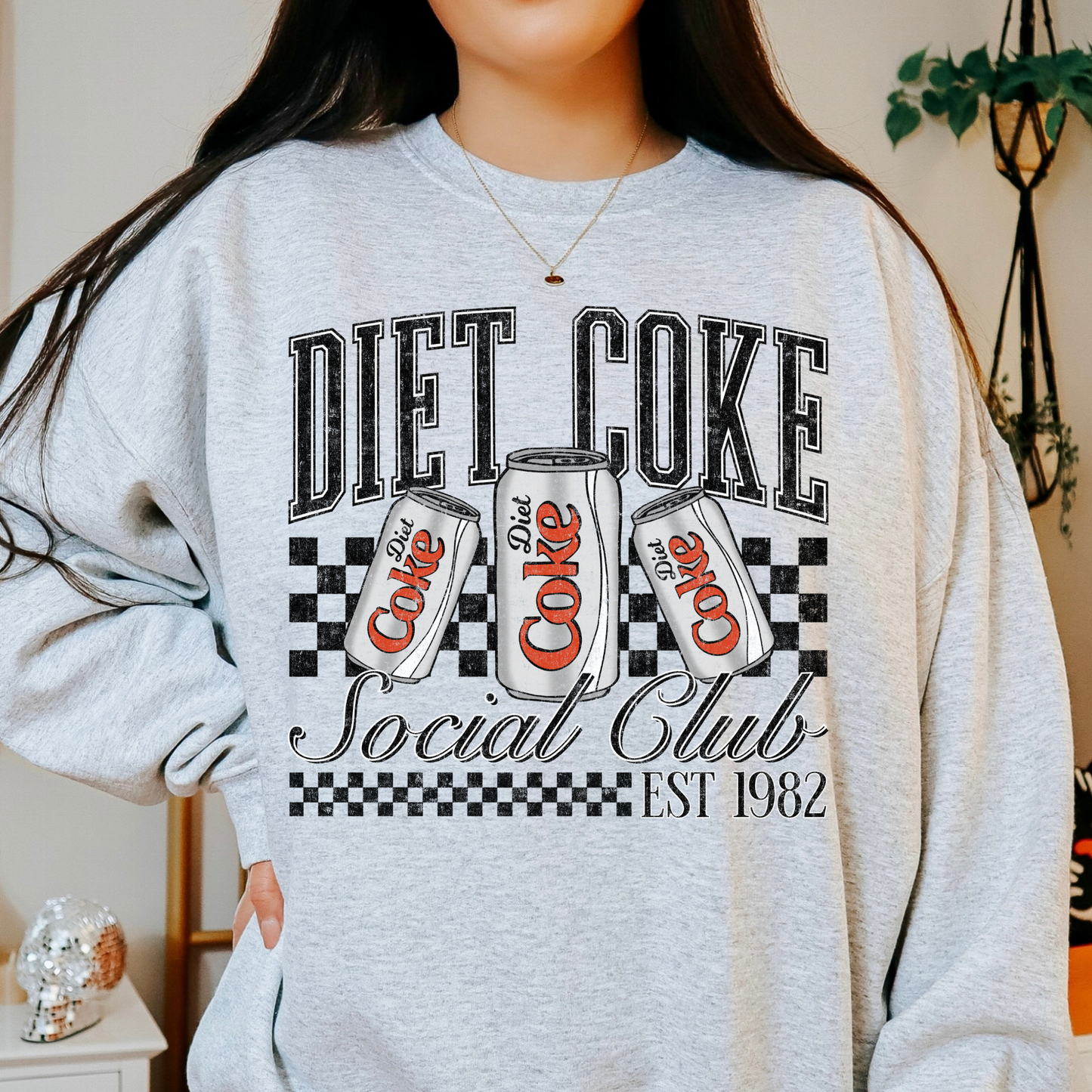 Diet Coke Social Club Full Color DTF Transfer