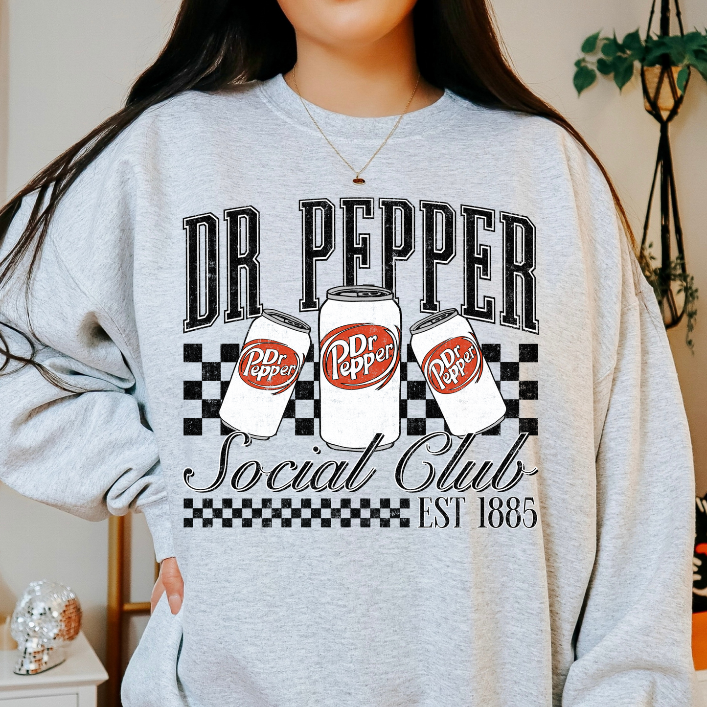 Dr Pepper Social Club Full Color DTF Transfer