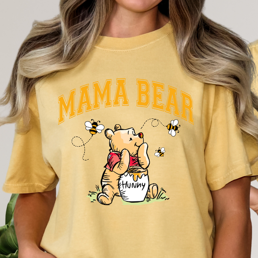 Mama Bear Winnie The Pooh Full Color DTF Transfer