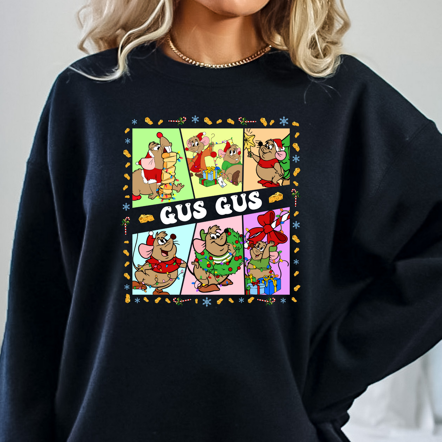 Gus Gus Christmas Pics Full Color DTF Transfer