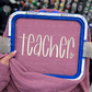 Teacher (Hand Lettered) Embroidered Sweatshirt/T-Shirt
