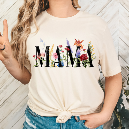 Floral Mama Full Color DTF Transfer