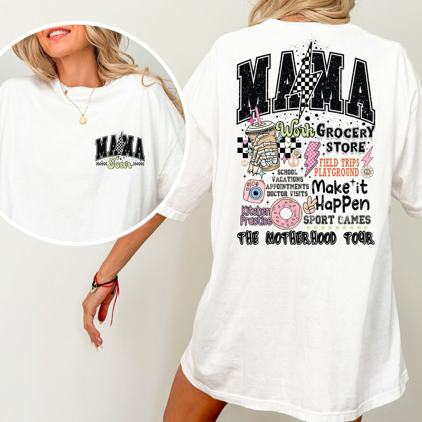 Mama Tour Collage Full Color DTF Transfer
