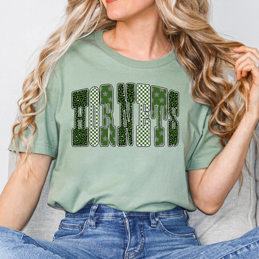 Hornets (Green) Full Color DTF Transfer