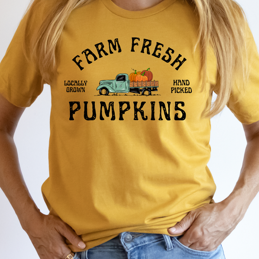 Farm Fresh Pumpkins (Truck) Full Color DTF Transfer