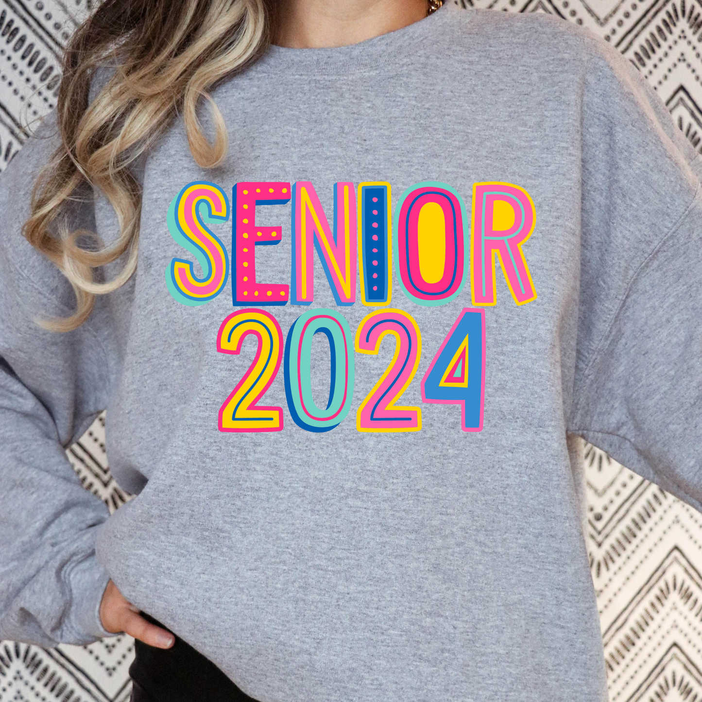 Marquee Style Senior 2024 Full Color DTF Transfer