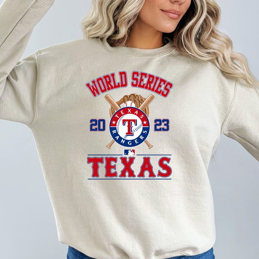 World Serie Texas Rangers Full Color DTF Transfer