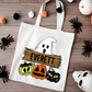 Personalized Kids Trick or Treat Canvas Bags (Wood Plank)