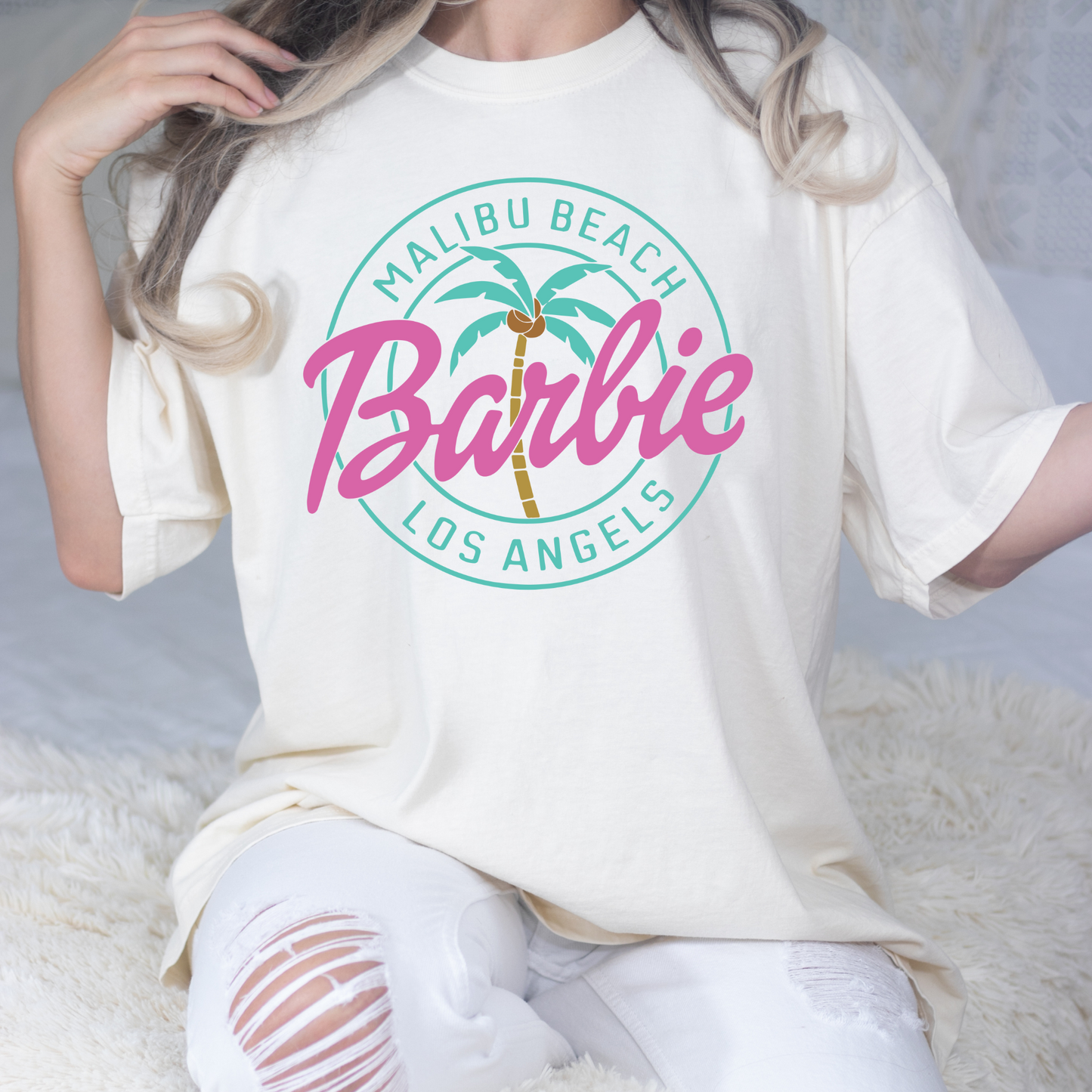 Malibu Beach Barbie Los Angels Full Color DTF Transfers