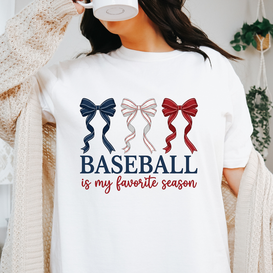Baseball Is My Favorite Season Full Color DTF Transfer
