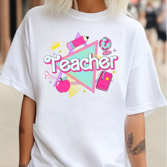 Teacher (Barbie Style) Full Color DTF Transfer