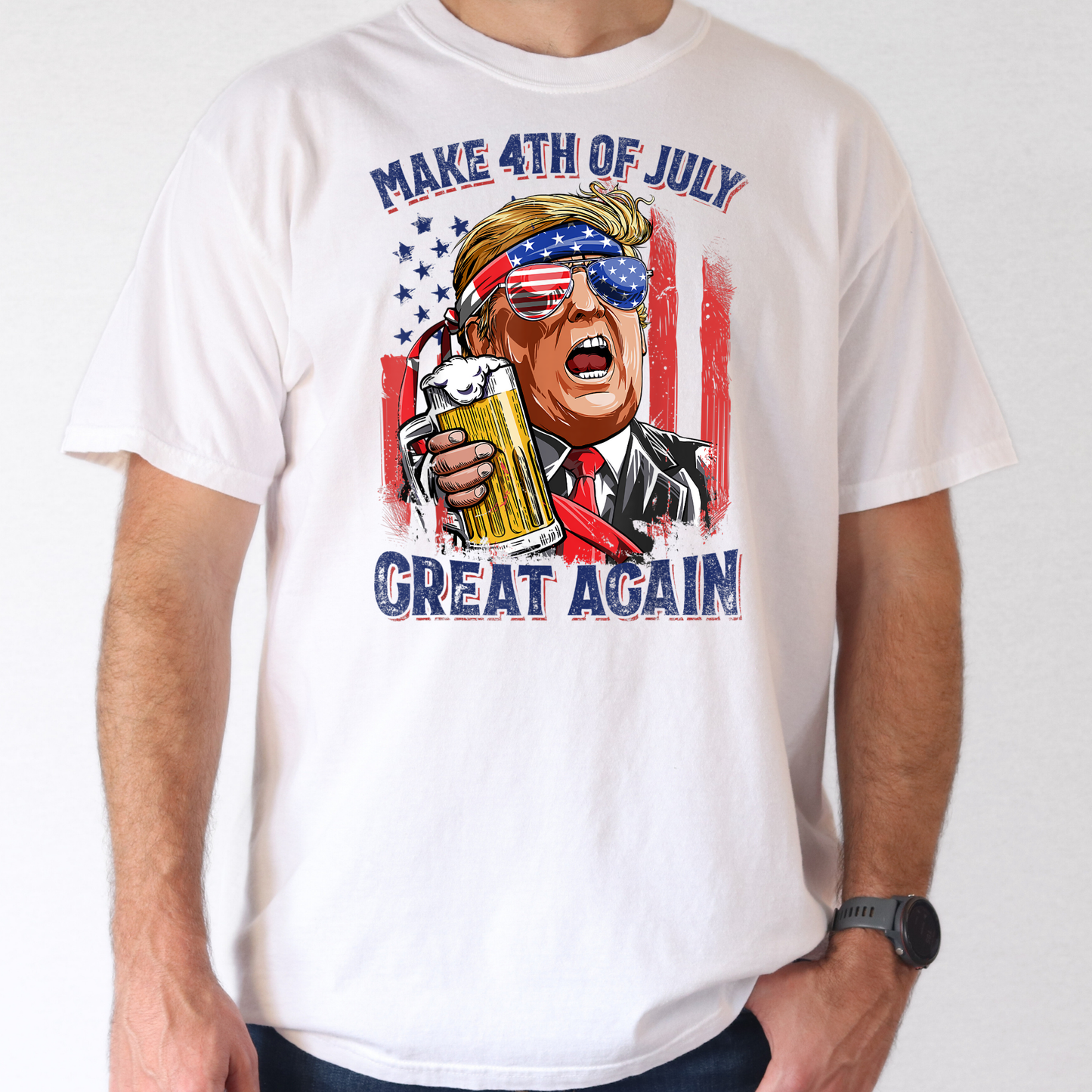Make 4th Of July Great Again (Trump) Full Color DTF Transfer