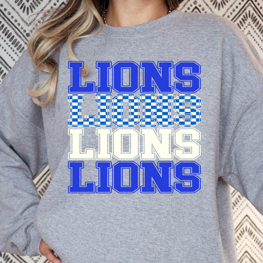 Lions (Repeat) Full Color DTF Transfer