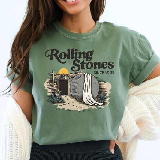 Rolling Stones Since AD 33 Full Color DTF Transfer
