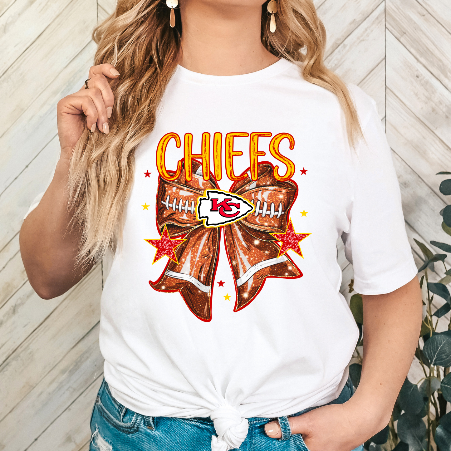 Chiefs Football Bow Full Color DTF Transfer