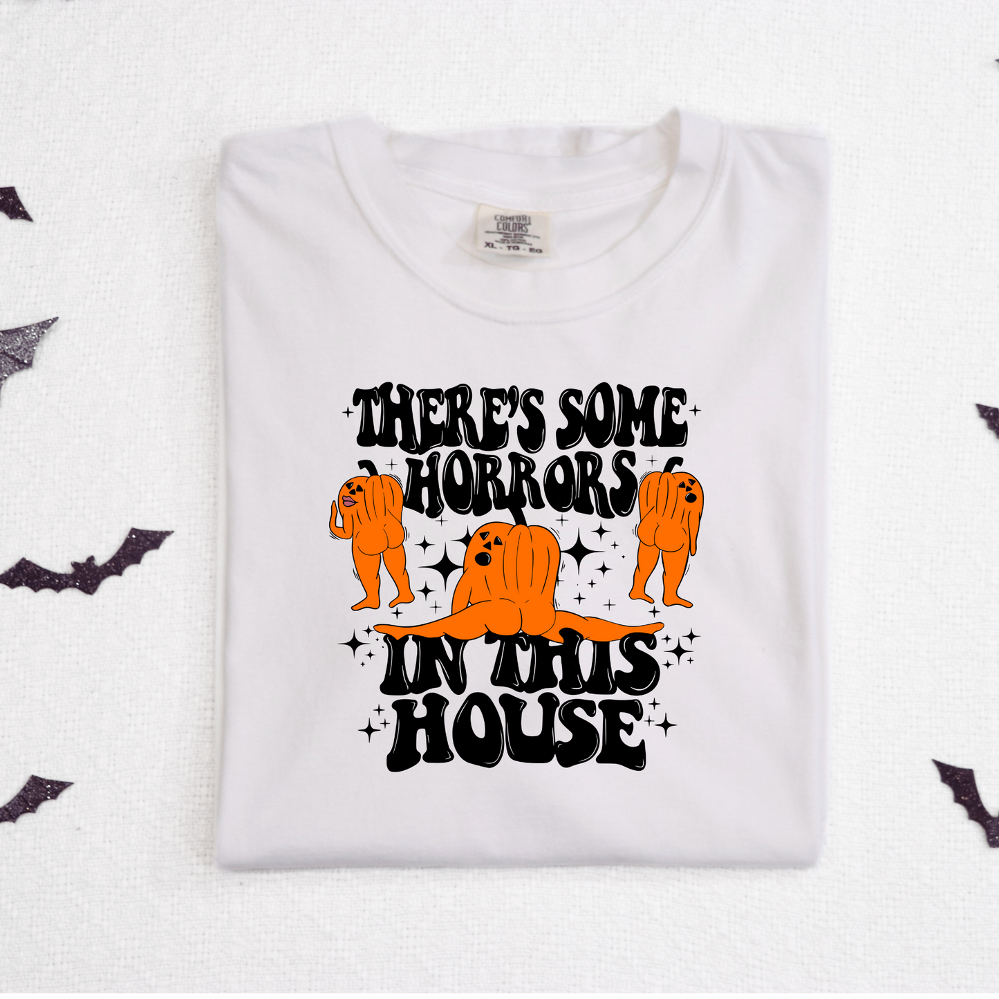 There's Some Horrors In This House (Pumpkins) Full Color DTF Transfer