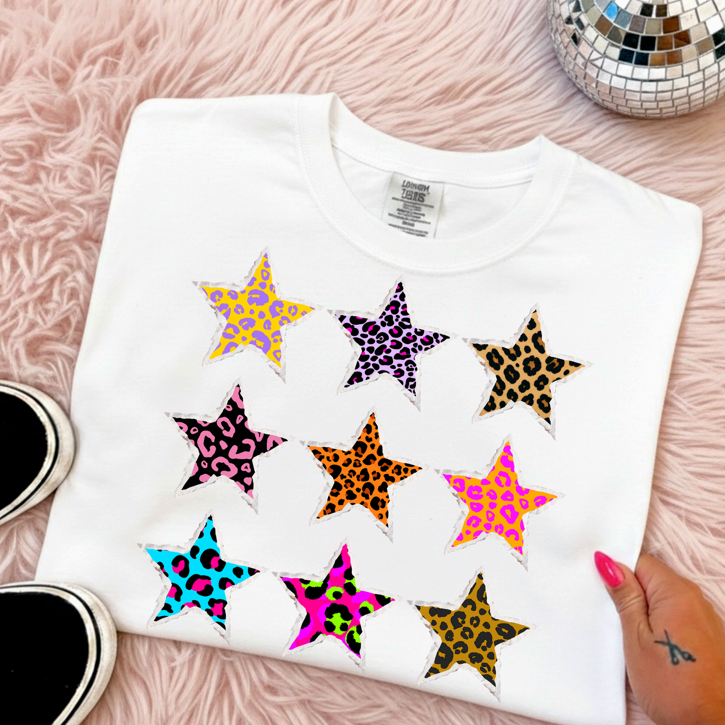 Preppy Stars Full Color DTF Transfer