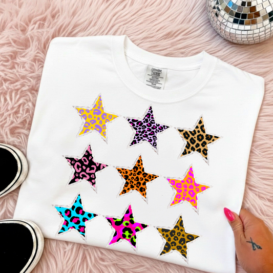 Preppy Stars Full Color DTF Transfer