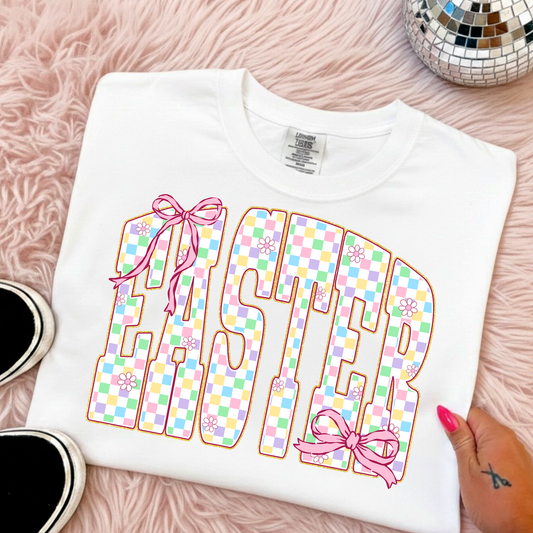 Easter (Colorful Checkered) Full Color DTF Transfer