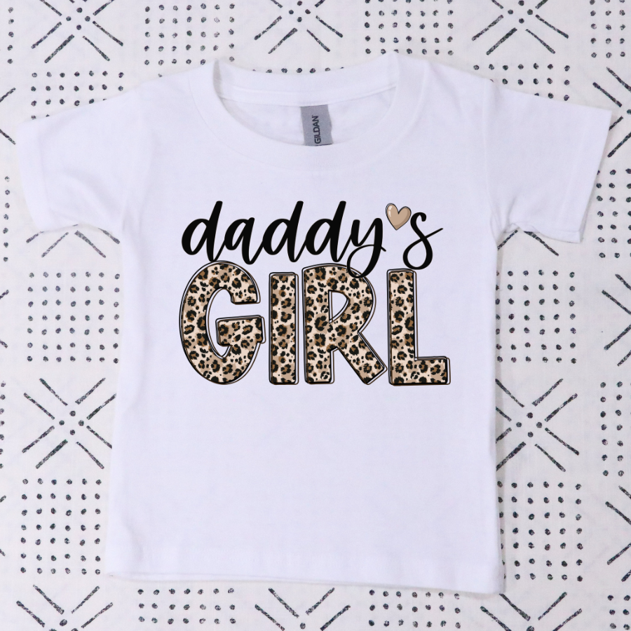 Daddys Girl Leopard Full Color DTF Transfer