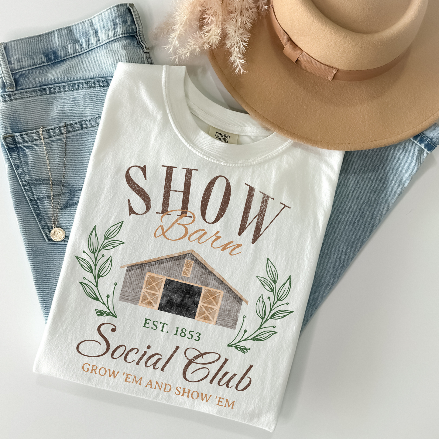 Show Barn Social Club Full Color DTF Transfer