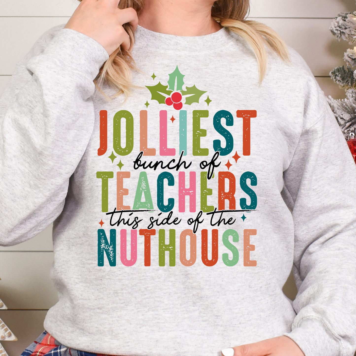 Jolliest Bunch Of Teachers This Side Of The Nuthouse Full Color DTF Transfer