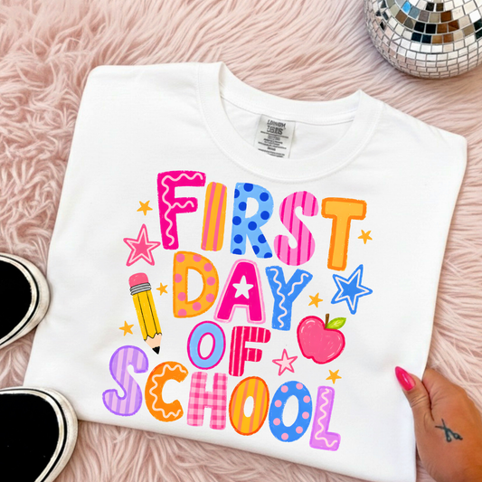 First Day Of School Full Color DTF Transfer
