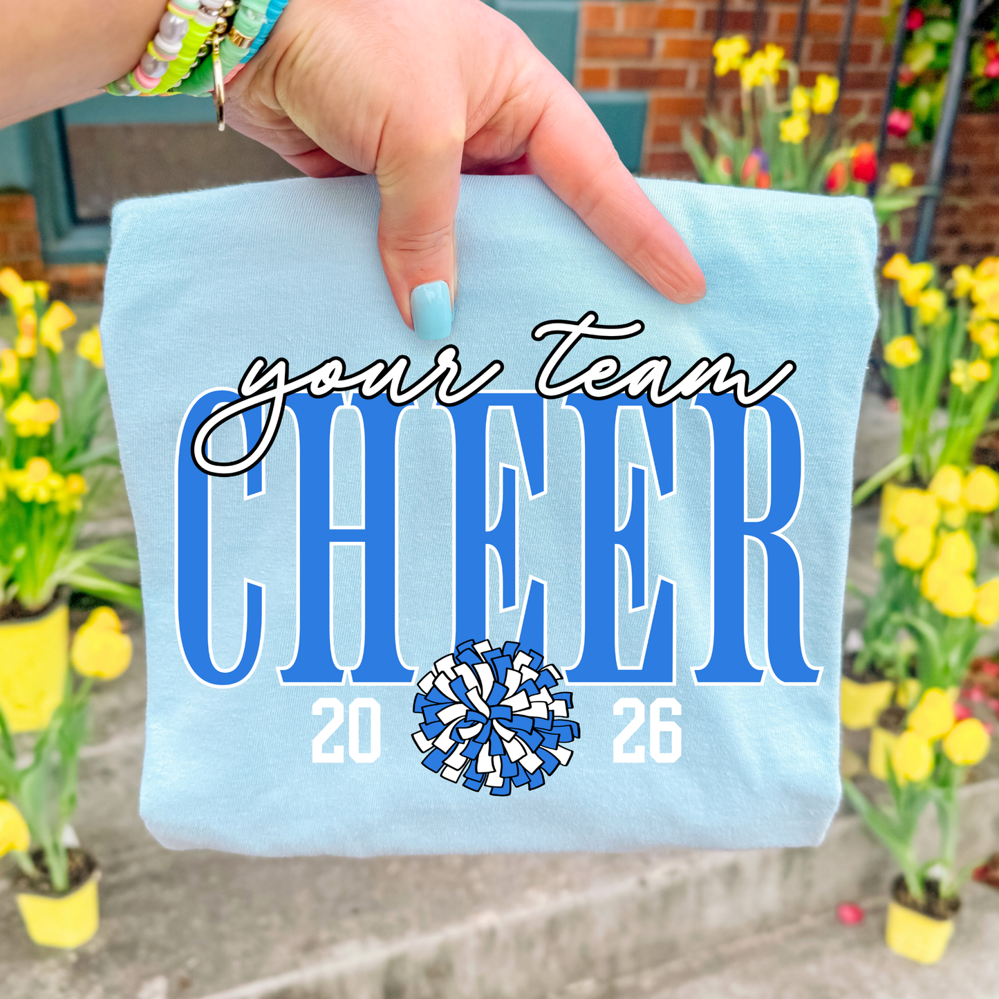 Customized Cheer Team Full Color DTF Transfer