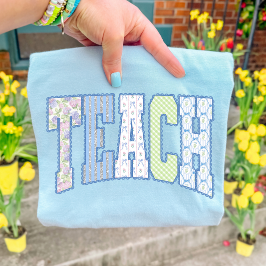 Teach (Blue Spring) Full Color DTF Transfer