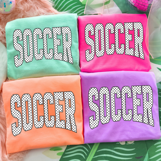 Soccer (Polk A Dot) Full Color DTF Transfer
