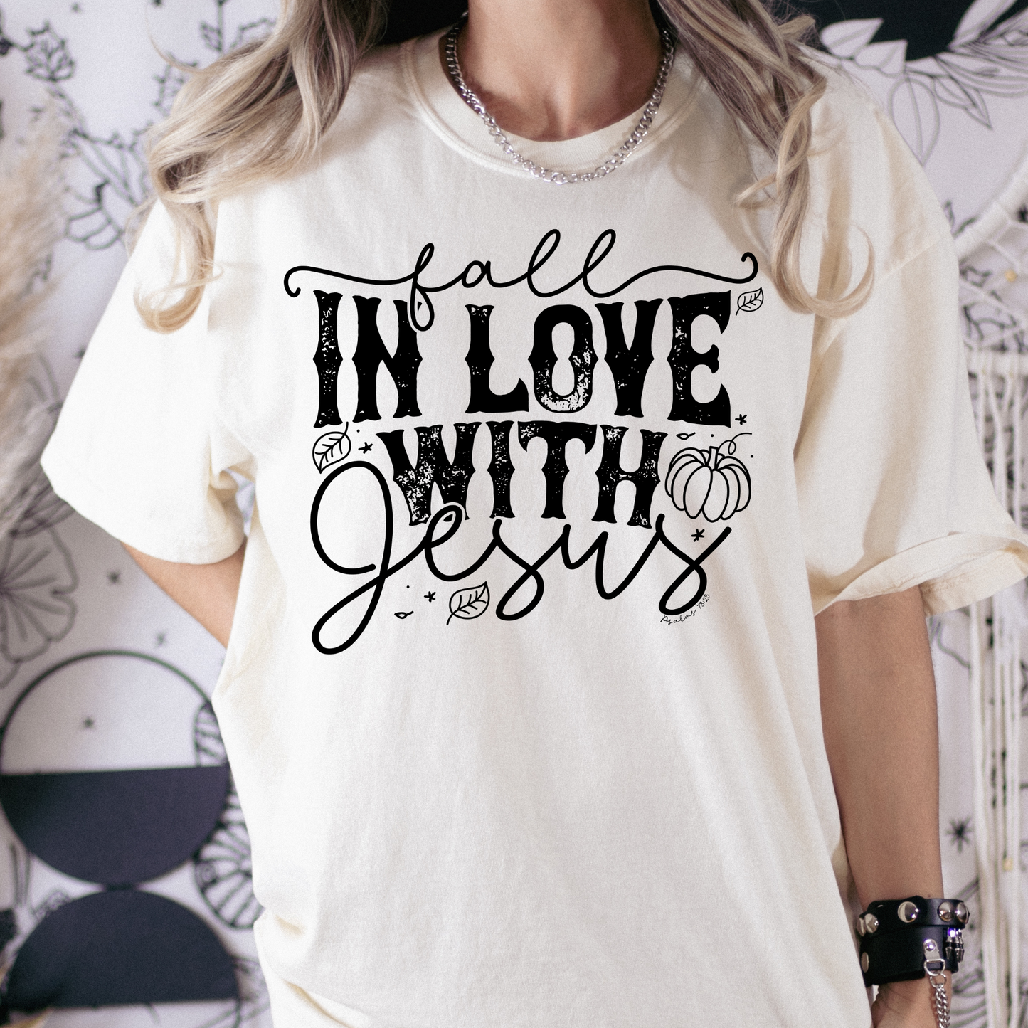 Fall In Love With Jesus Full Color DTF Transfer