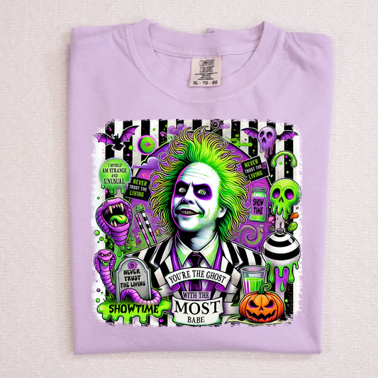 Beetlejuice The Ghost With The Most Full Color DTF Transfer