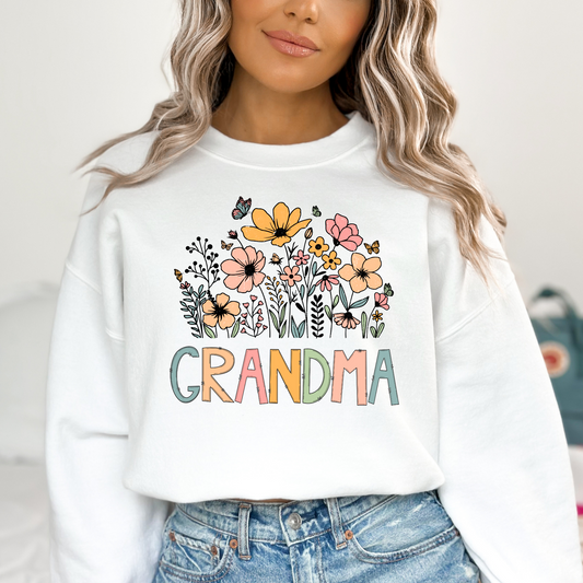 Grandma (Floral) Full Color DTF Transfer