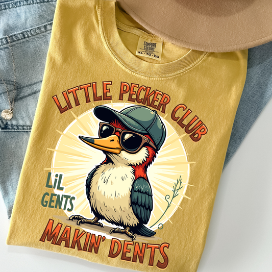 Little Pecker Club Lil Gents Makin' Dents Full Color DTF Transfer