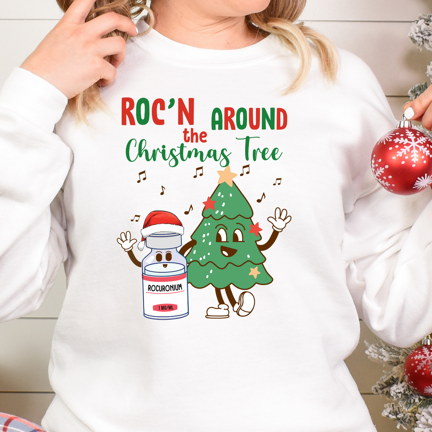 Roc'n Around The Christmas Tree (Medicine Vials) Full Color DTF Transfer