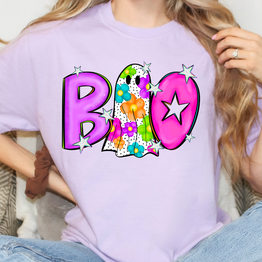 Boo (Colorful) Full Color DTF Transfer