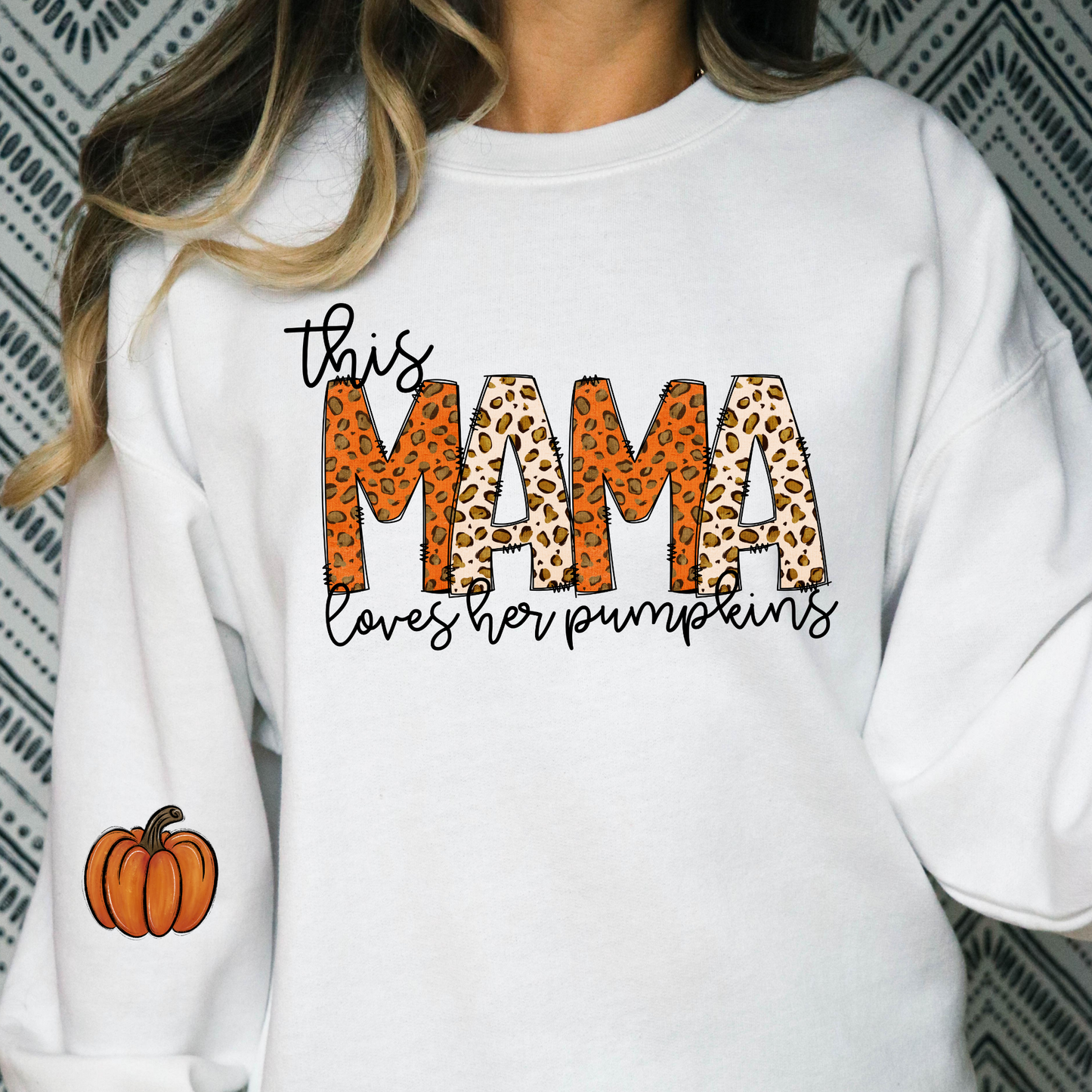 This Mama Loves Are Pumpkins Full Color DTF Transfer