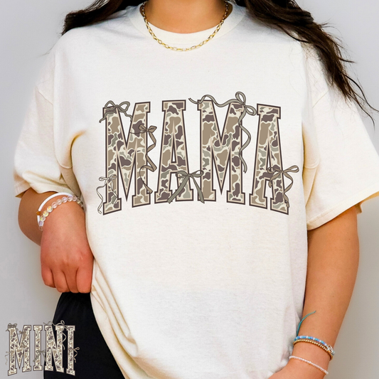 Camo Mama (Mini Option) Full Color DTF Transfer