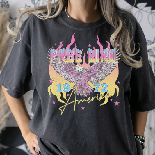 Free Bird 1972 America Full Color DTF Transfer