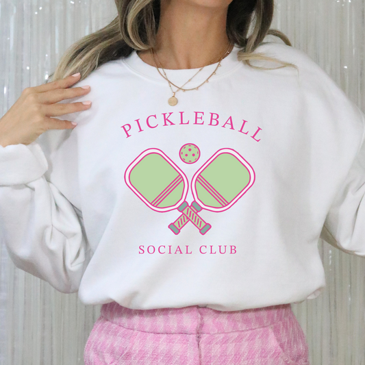 Pickle Ball Social Club Full Color DTF Transfer