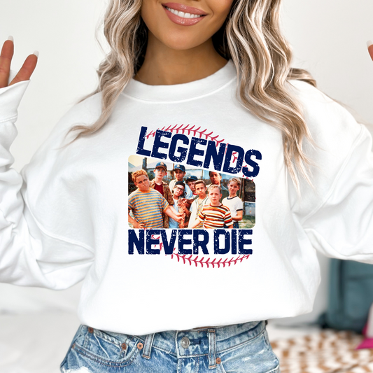 Legends Never Die Sandlot Full Color DTF Transfer