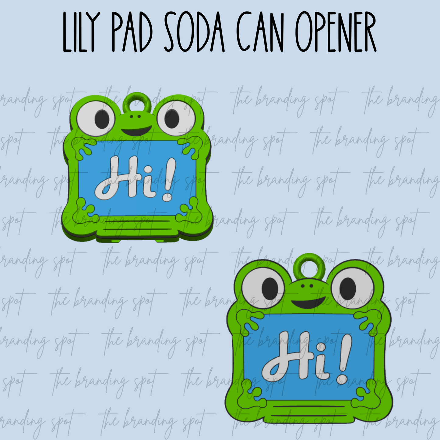Lily Pad Soda Can Tab Opener Keychain