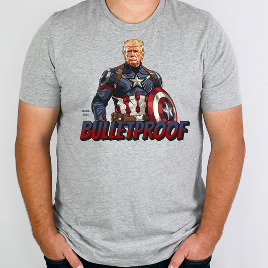 Bulletproof Trump Superhero (Assassination Attempt Trump Rally 2024) Full Color DTF Transfer